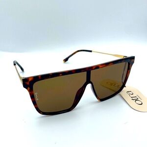 Otra Indi Brown Tortoise Shield Sunglasses NWT